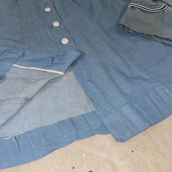 Vintage 1950s Sanforized Denim Chore Coat And Skirt Set Koret - Picture 11 of 11